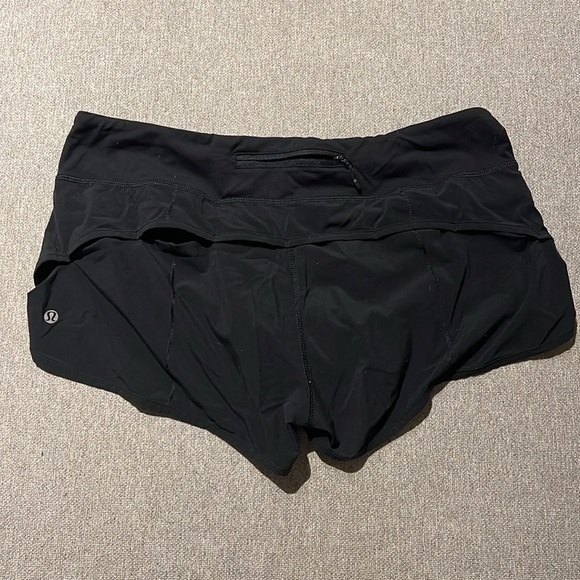 Black lululemon speed up shorts 2 inches - Picture 2 of 4